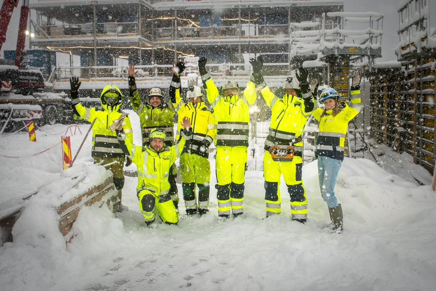 Consto hilser fra byggeplassen